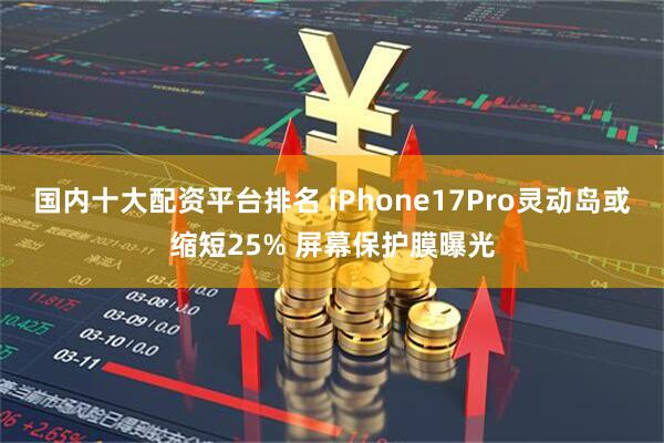 国内十大配资平台排名 iPhone17Pro灵动岛或缩短25% 屏幕保护膜曝光