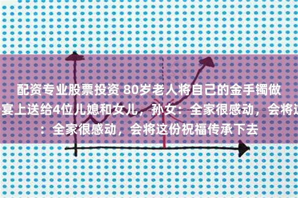 配资专业股票投资 80岁老人将自己的金手镯做成5枚金戒指，寿宴上送给4位儿媳和女儿，孙女：全家很感动，会将这份祝福传承下去